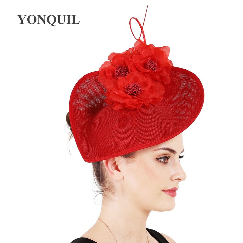 Witte hoeden voor grote feesten, fascinators voor vrouwen, veren, prachtige bruidshoeden, bruidshoofddeksels, sombrero, bloemenhoofddeksel voor dames.