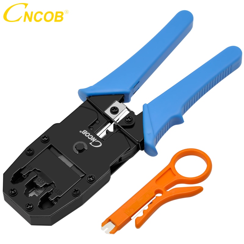 CNCOB Kabel Crimper, 3 in Modulare crimpen-werkzeug Für crts, streifen, und crimps 8P8C/RJ-45, 6P6C/RJ12, 6P4C/RJ-11, 4P4C/4P2C