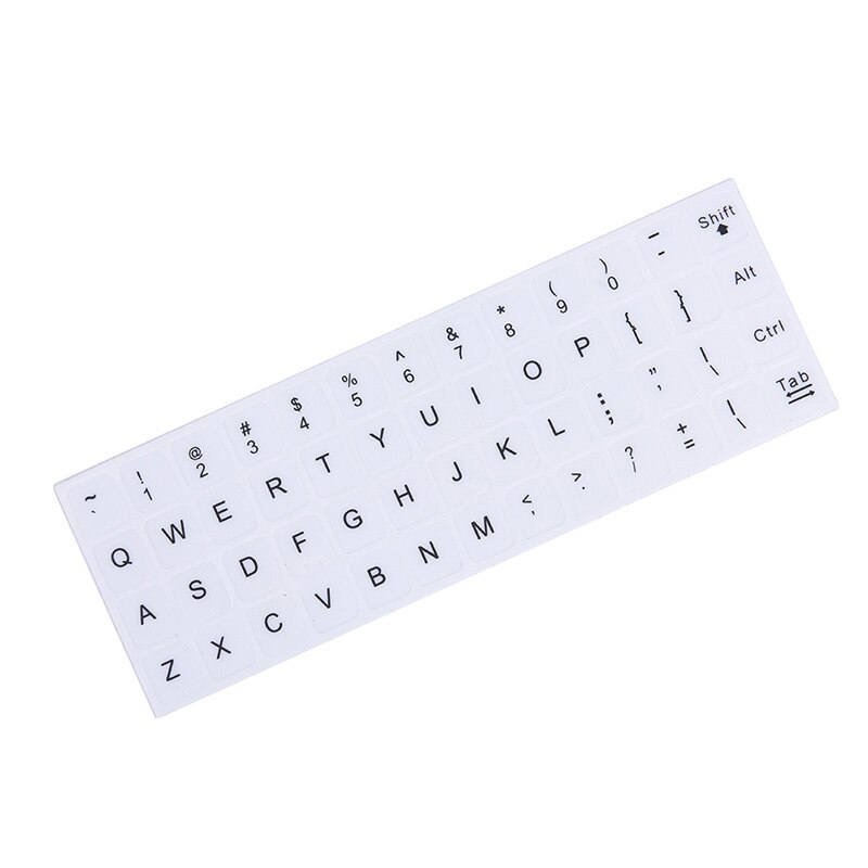 1 Set English Frosted Keyboard Stickers Film Stickers Laptop Desktop Universal Key Sticker