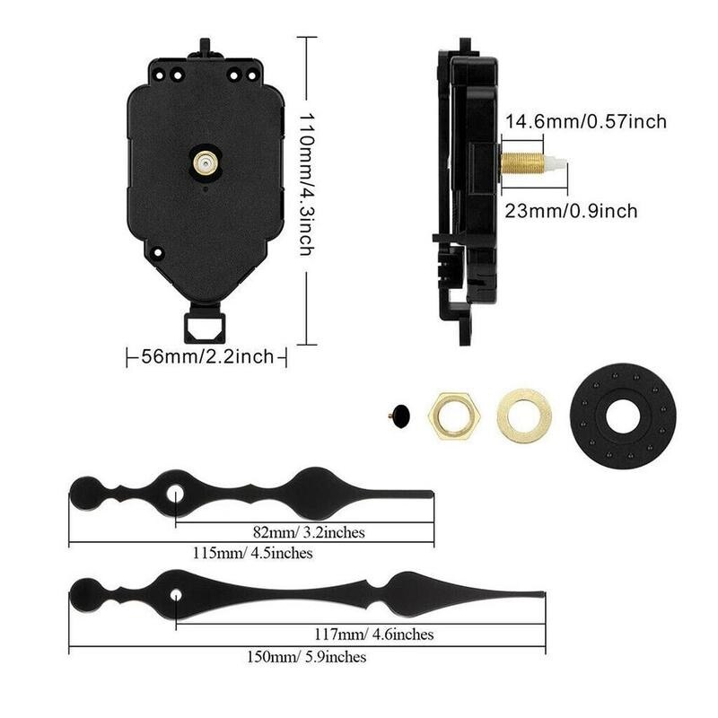 Pendule classique Quartz horloge remplacement mouvement oscillant mécanisme moteur cintre pièces bricolage minuterie noyau réparation raccords Kit horloges