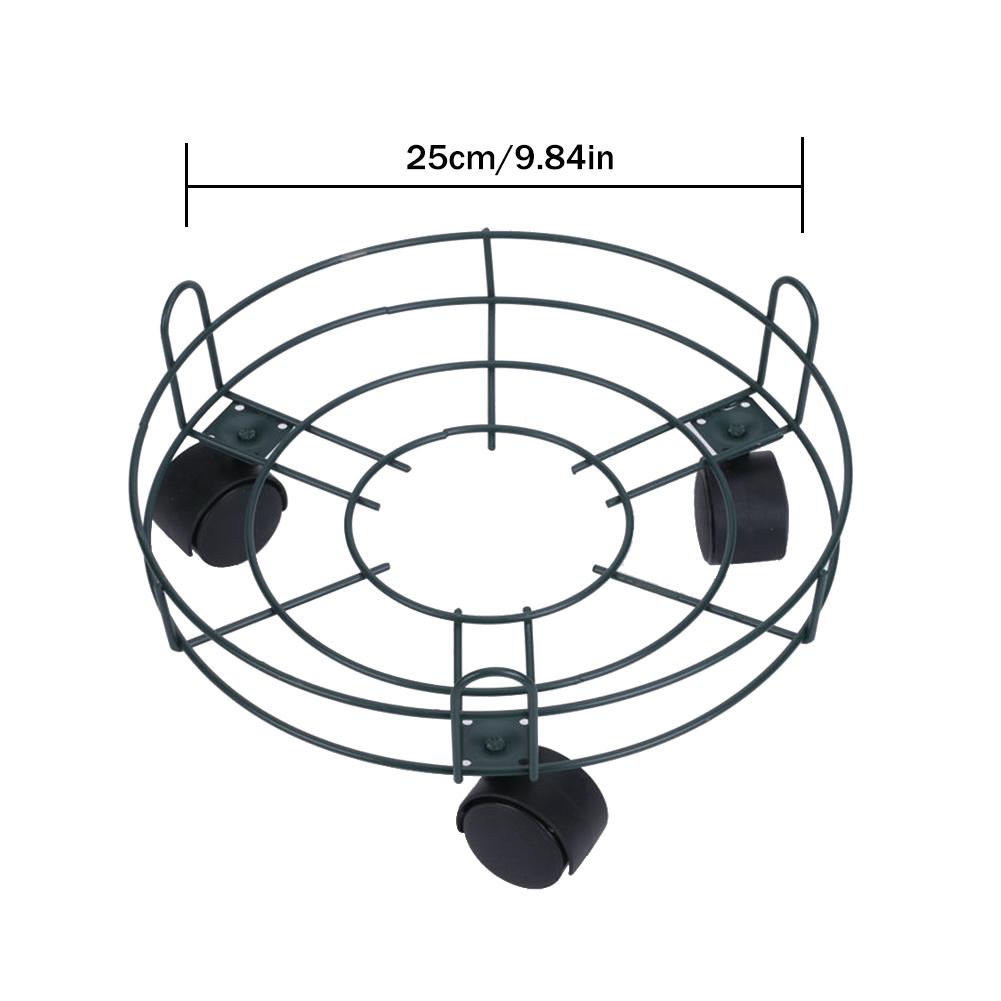 Heavy Duty Iron Potted Plant Stand With Wheels Rou... – Vicedeal