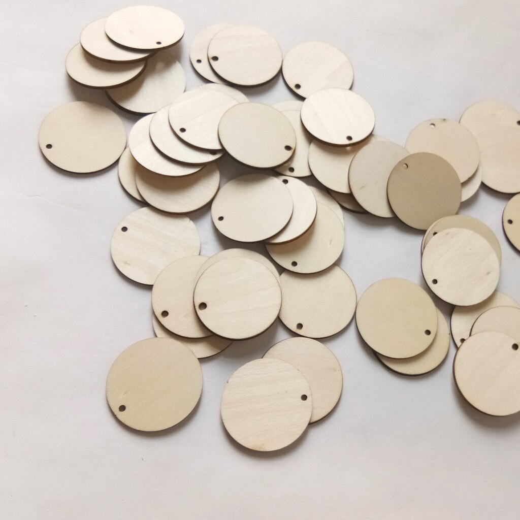 YIEUR 48 stuks natuurlijke houten hangers, 3,5 x 12 cm, houten platen om te knutselen