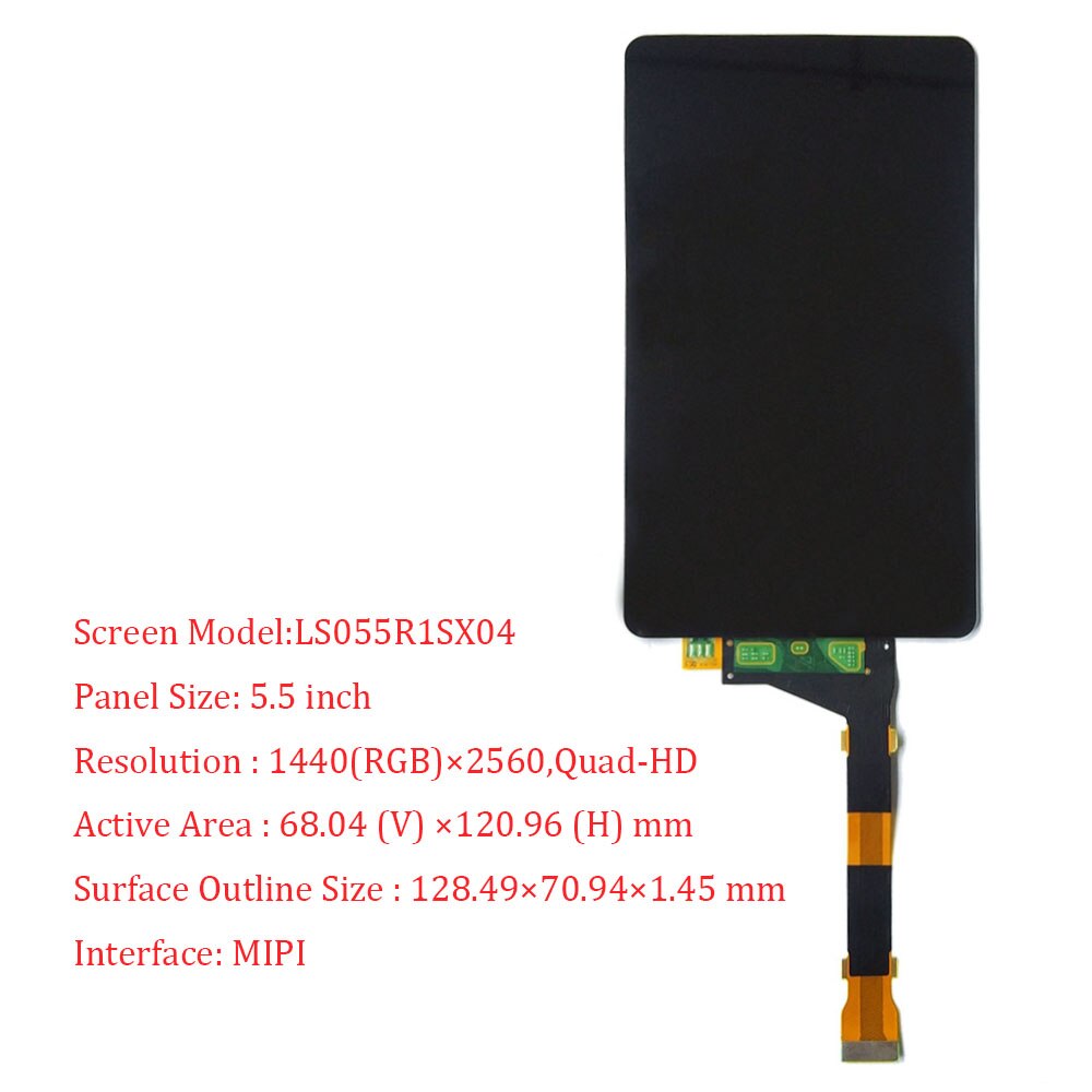 CREALITY LD-002R LCD Screen 5.5 inch LS055R1SX04 With Glass No Backlight 2K LCD Screen For LD-002R 3D Printer