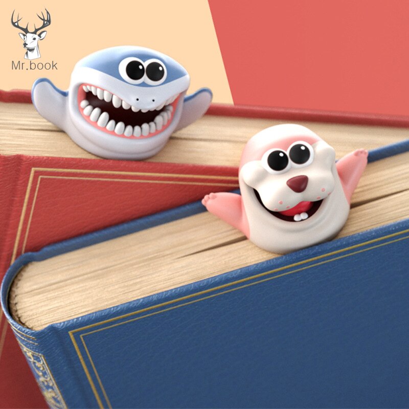 3D Ozean Tiere Gequetscht Hai Krake Schildkröte Lesezeichen Kreative DIY Dekoration Buch markieren Seite Schreibwaren Schüler Büro Liefern