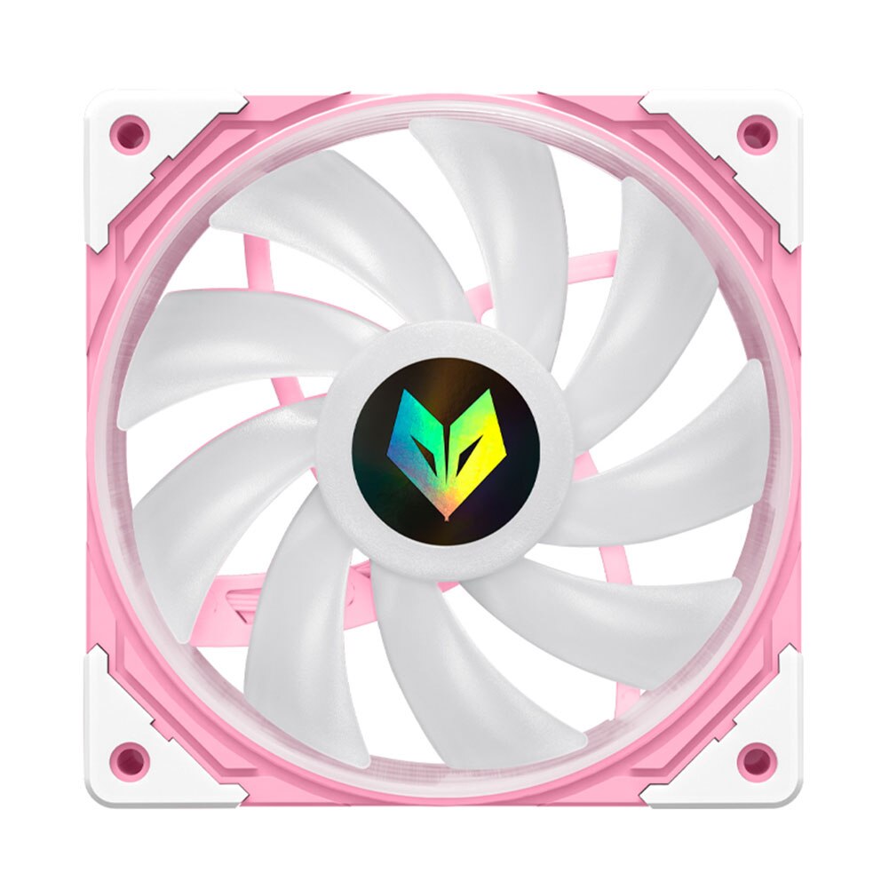 COOLMOON AS1 CPU Cooler 3 Pin ARGB FDB Bearing PWM PC Cooling Fan 120mm Darkflash DR12 PRO 120mm Cooling Fan RGB Adjust Speed: Pink
