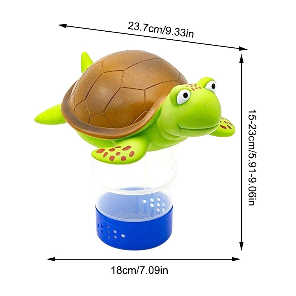 Pool Chlorine Floater Nontoxic Safe Swimming Pool Chlorinator Animal Pool Chlorine Dispenser For 3inch Tablet: Default Title