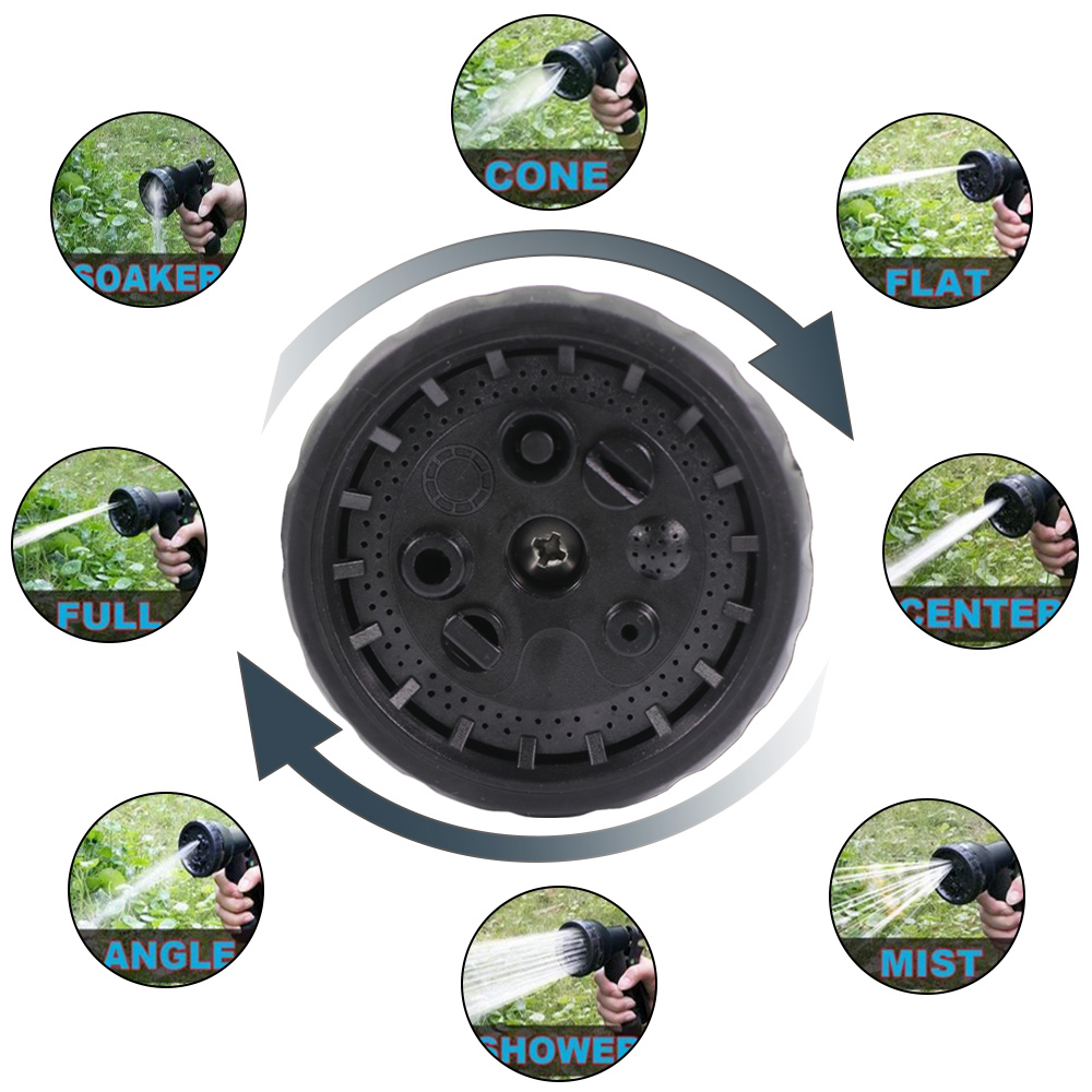 Multifunktion ale Spritzpistole schwarz Hochdruck Garten Sprinkler Garten Bewässerung Spritzpistole Garten im Freien Bewässerung Blume Haustier Bad