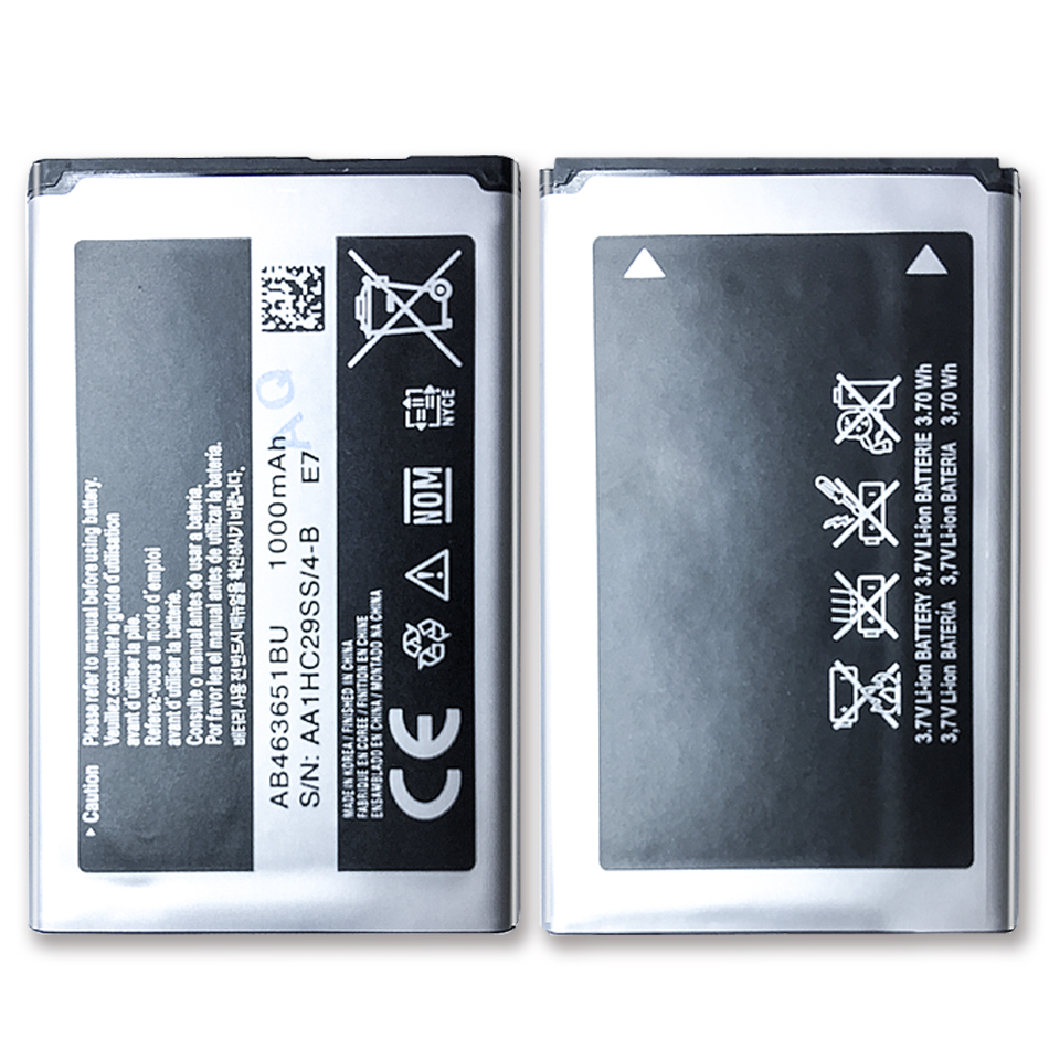 AB463651BC AB463651BE AB463651BU Battery For Samsung W559 S5620I S5630C C3200 F339 S5296 C3322 GT-C3530 S5610 with Track Code