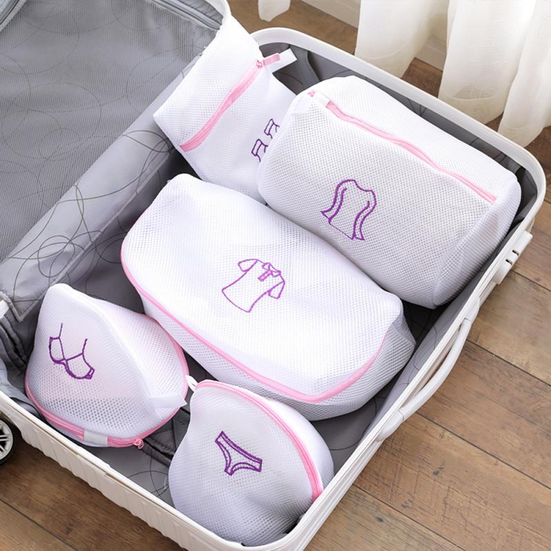 Multi-größe Waschen Wäsche Tasche Reißverschluss Gittergewebe Waschen Taschen Kleidung Organizer Haushalts Waschmaschine Tasche Für Wäsche Unterwäsche Bh