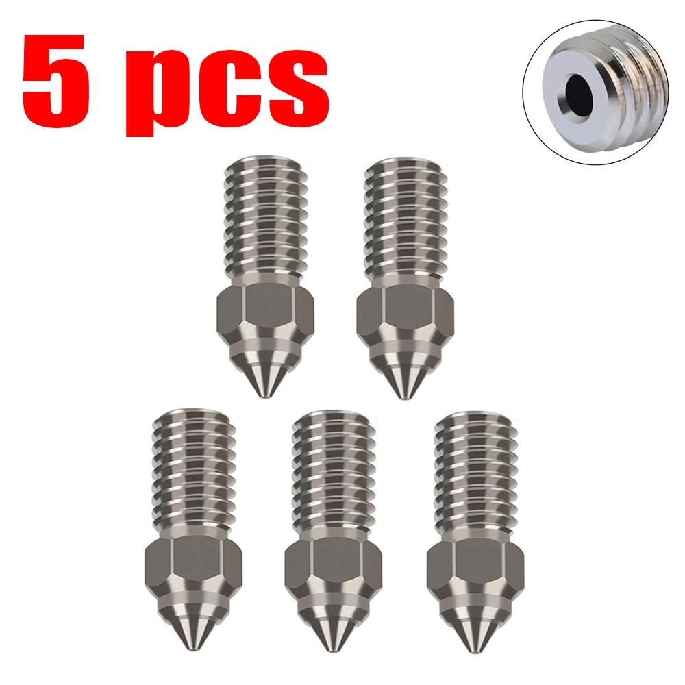 Nozzle For ELEGOO Neptune 4 Nozzle For Elegoo Neptune 4 pro Nozzles Brass Stainless Steel Hardened 0.2 0.4 0.6 0.8 1.0mm: 0.2mm / GRAY