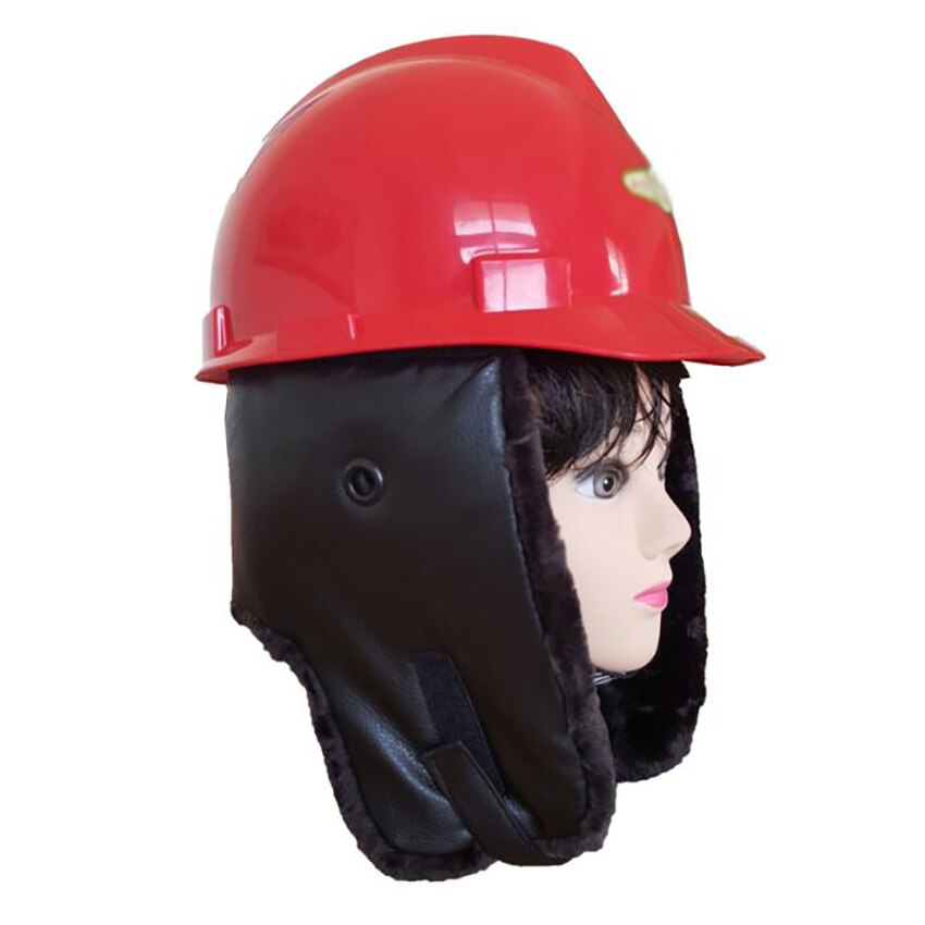 Winter Safety Helmet Removable Warm Cotton Lining Protective Helmet Safety Cap Hat, Anti-impact Outdoor Construction Work Helmet: Cotton helmet