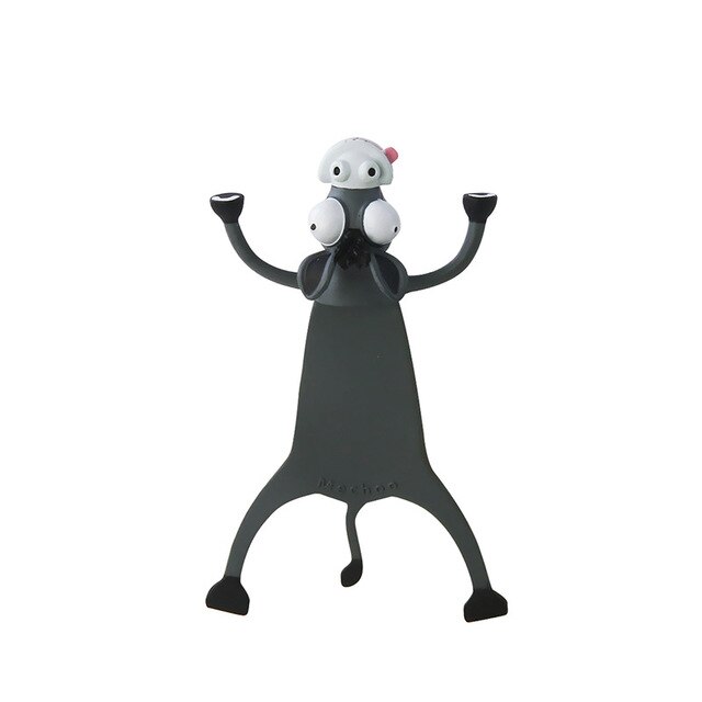 3D Cartoon Dieren Bladwijzer - Leuke Kat, Panda, Haai - Kawaii Pagina Marker voor Kinderen & School: 9