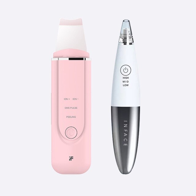 Xiaomi Inface Facial Cleansing Brush Vacuum Blackhead Remover Ultrasonic Ion Cleansing Skin Scrubber