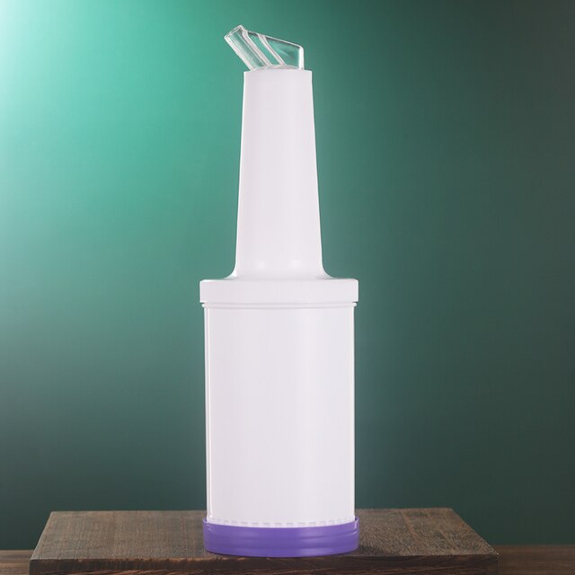 Bar Soul Plastic Juice Bottle 1L Food Grade Plastic Material Bartender Tools Bar Tools: purple