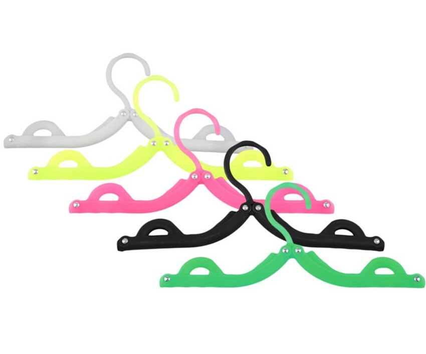 Traveling Portable Foldable Fold Plastic Clothes Hanger Hook Drying Rack S