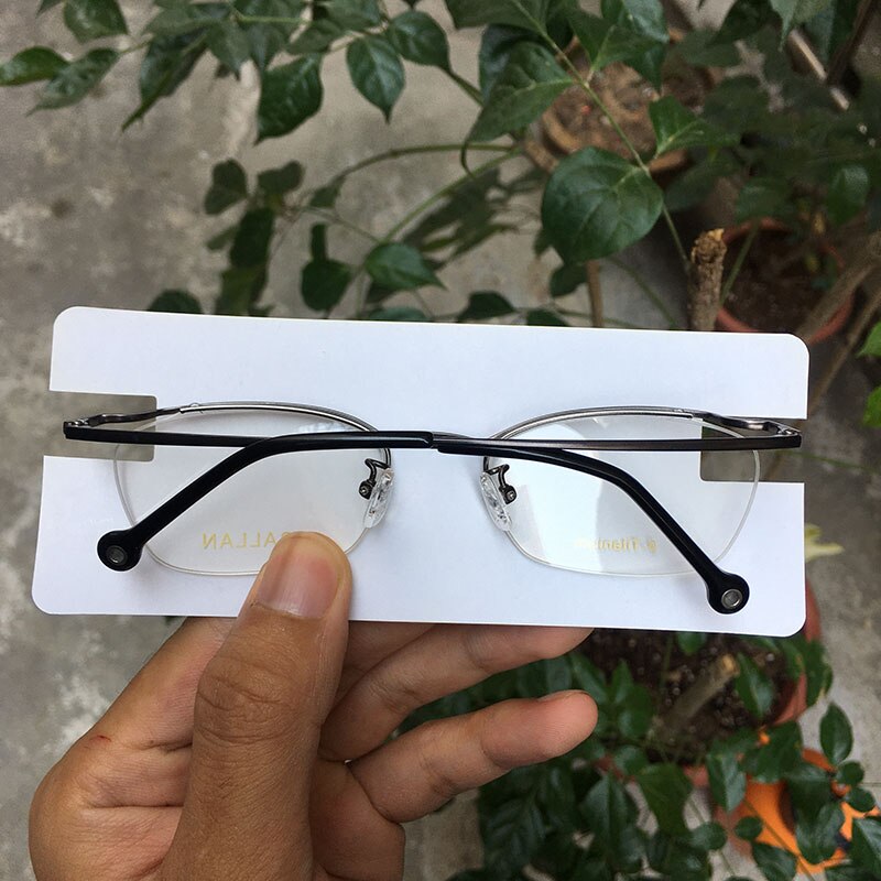 Women half rim pure titanium spectacles – Vicedeal