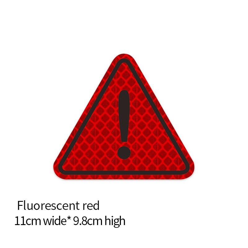 Night reflector Collision avoidance warning Glow stick Triangle sign For car motorcycle bicycle Children's backpack pram: Small red