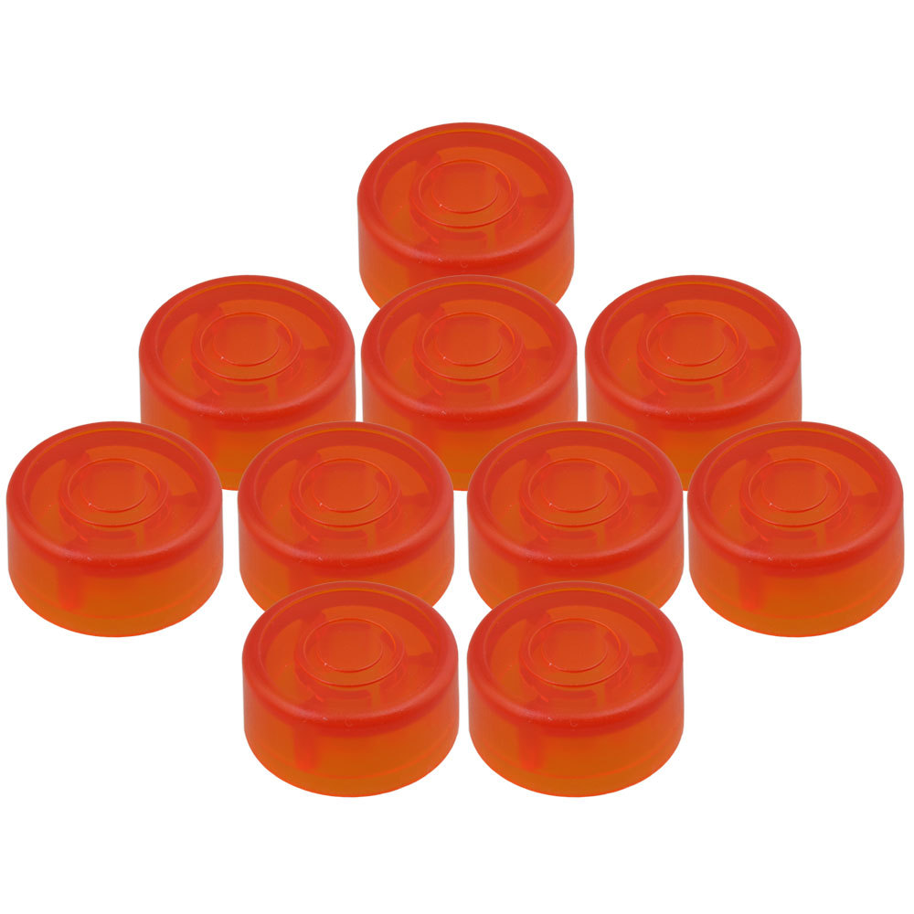 Electric Guitar Effects Parts Switch Pedal Cap Blue Set of 10 Plastic: VIOLET/紫罗兰