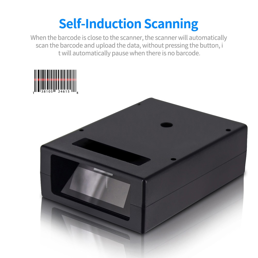 Aibecy Mini Ingebed Barcode Scanner Self-Inductie Eendimensionale (1D) Bar Code Reader Module Scanner Usb Aansluiting