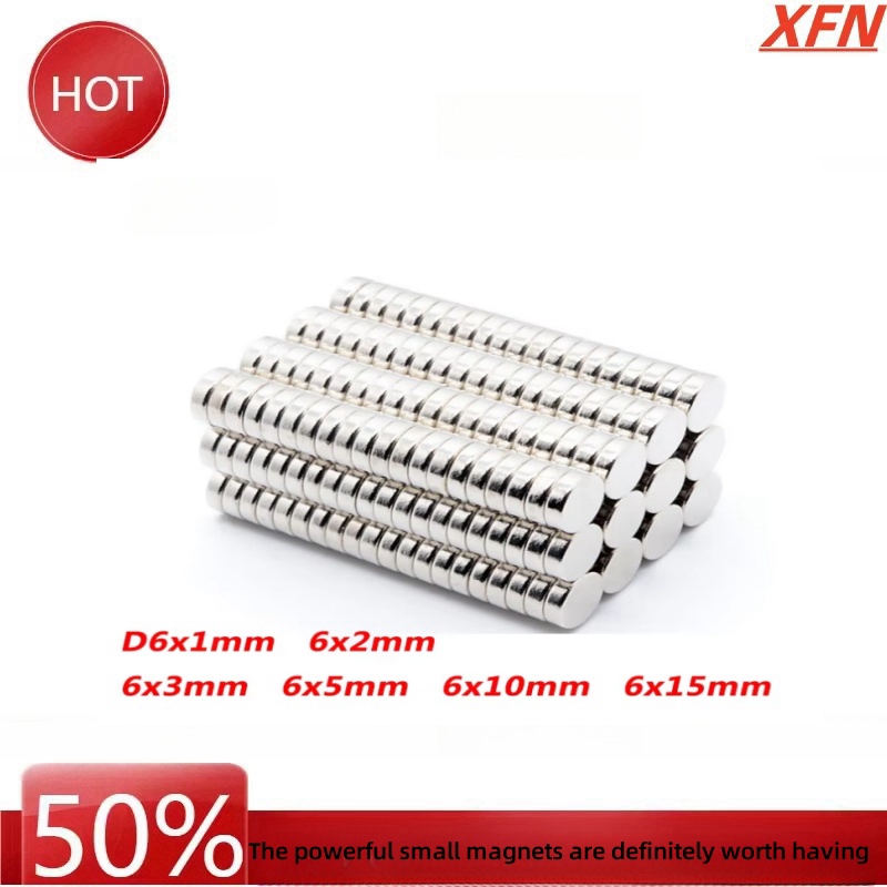 Super Starke Runde Magnet 6x1 6x2 6x3 6x5 6x10 NdFeB leistungsstarke Runde Magneten N35 Selten Erde Neodym Magnet Starke Magneten