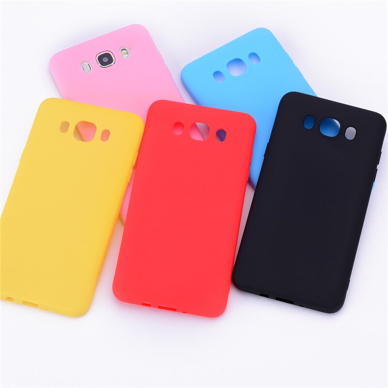 Siliconen Cases Voor Samsung Galaxy J7 J710 J710F Candy Kleur Silicone Soft TPU Phone Case Voor Samsung J7 cover