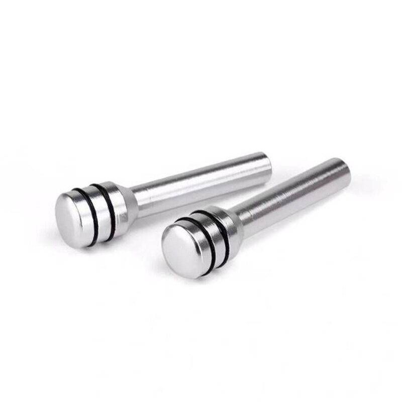 2 stück universelle türverriegelungsknöpfe aus aluminiumlegierung für Höhle innenraum von suvs: Silber