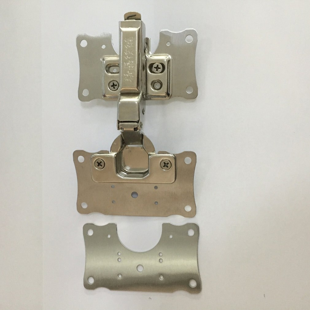 Mounting Plate Portable Cabinet Door Hinge Hinge Mounting Plate Butterfly Multi Hole Setting Wire Drawing Process