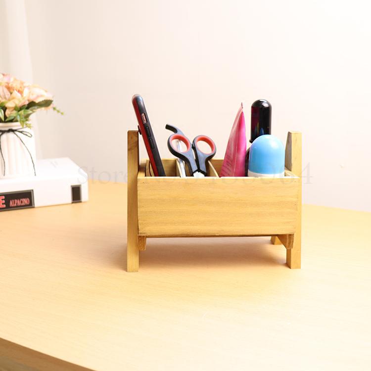 Wooden Desktop Storage Rack Fleshy Small Flower Rack Office Window Sill Desktop Mini Storage Rack