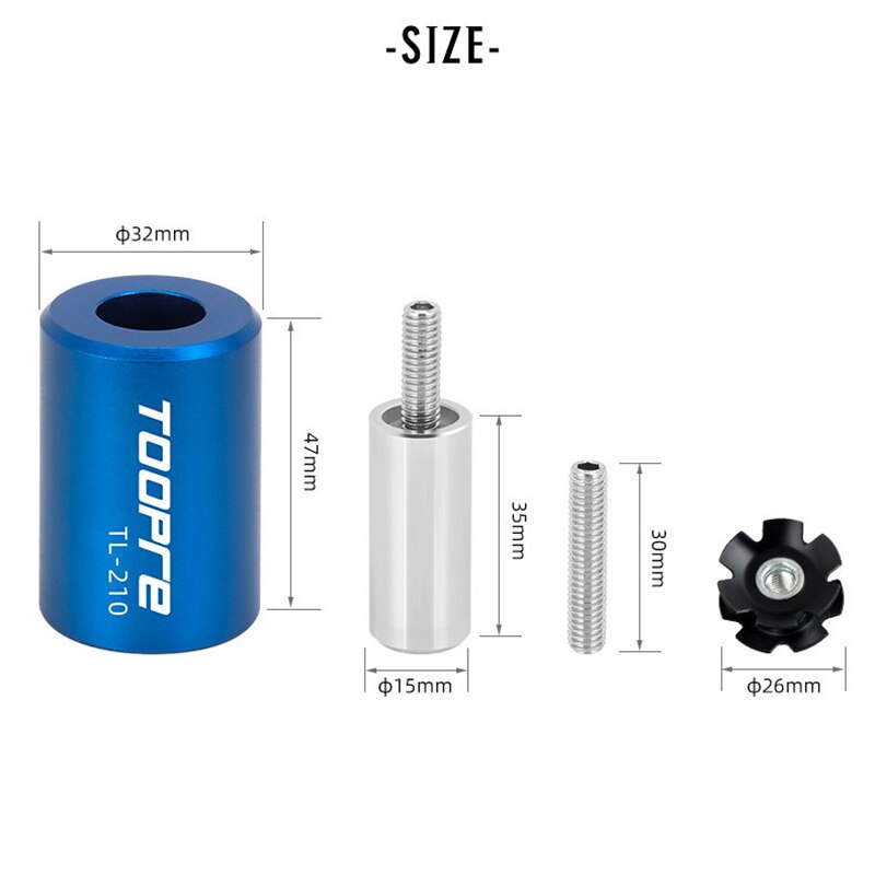 Fiets Voorvork Ster Moer Installer Bike Vork Steer Core Montage Mouw Tool Fiets Accessoires Voor 22.2/25.4/28.6Mm N66