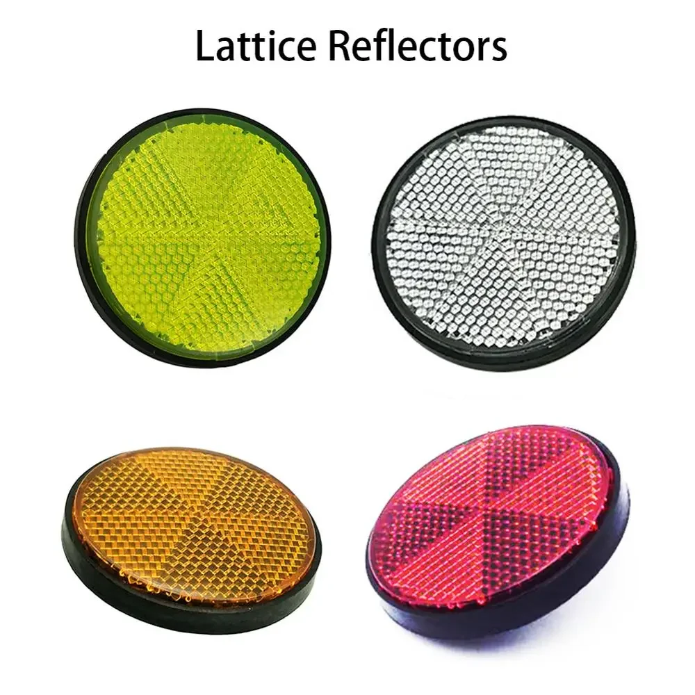 Motorfiets Rechthoek Reflecterende Waarschuwingsstrip Sticker Fiets Scooter Quad Caravan Vrachtwagen Schroef Op Veiligheidsreflector Stickers Stickers
