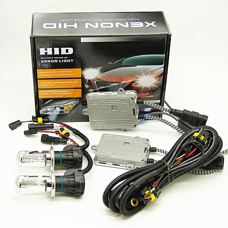1 kit 55W H4 H13 9004 9007 4300k 6000k 8000k 10000k hoge lage auto 12v hid bi-xenon koplamp