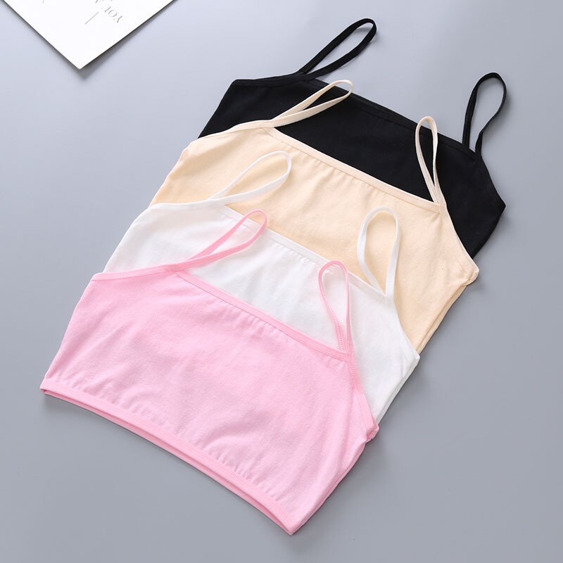 Børn undertøj model bomuldstoppe til piger tanktoppe teenage pige singlets 6-16 år børn camisole med en buste  of 50-80 cm