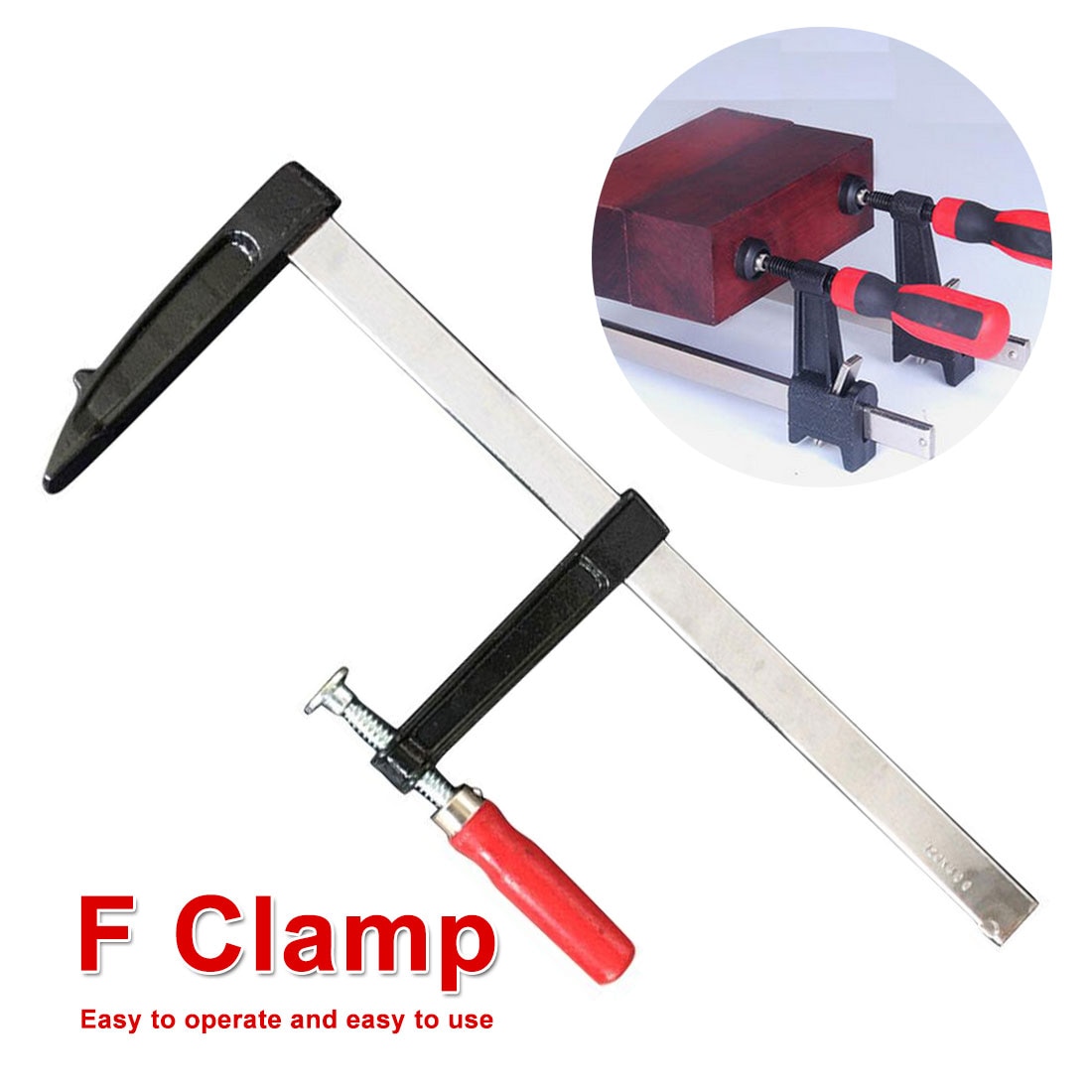 DIY Heavy Duty General Purpose F Clamp Woodworking High Strength Hand Saw Tool Carpentry Clamps Hand Tools