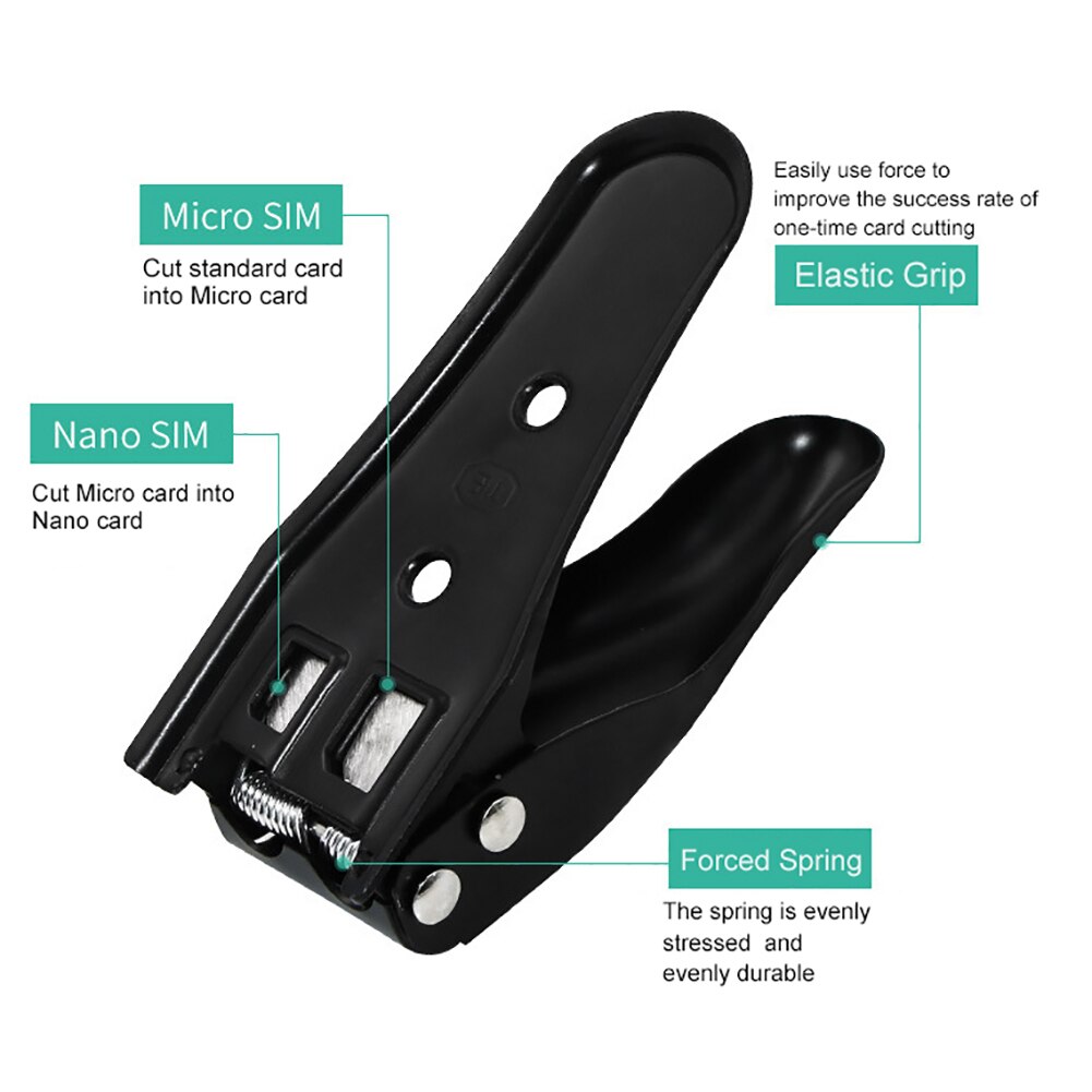 Multifunktion 2 in 1 nano dual micro sim-kort skæreværktøj til apple iphone nokia samsung smartphones tilbehør