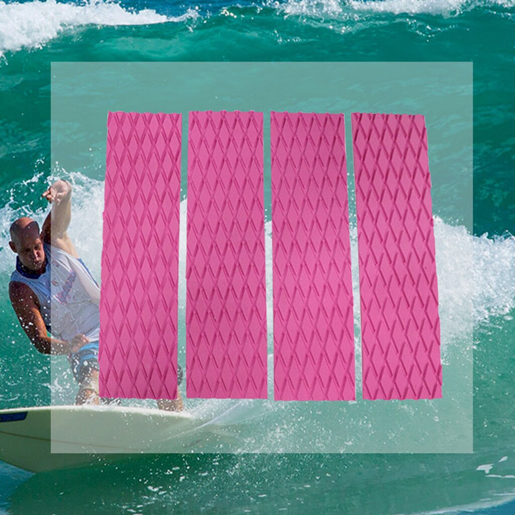 Surfen Surfboard Traction Pad Staart Pads Dek Grips Surf Water: Pink