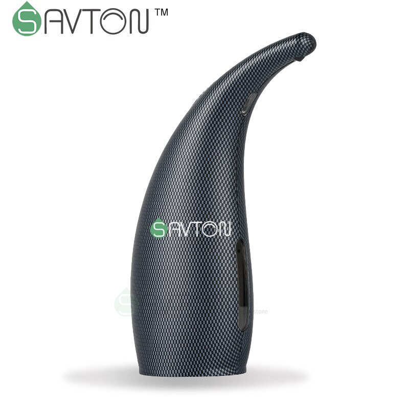 SAVTON 300ml Dispenser Automatic Soap Hand Sanatizer Dispenser Foam Soap Dispenser Non-contact Smart Bathroom Accessories: Black A Liqiud