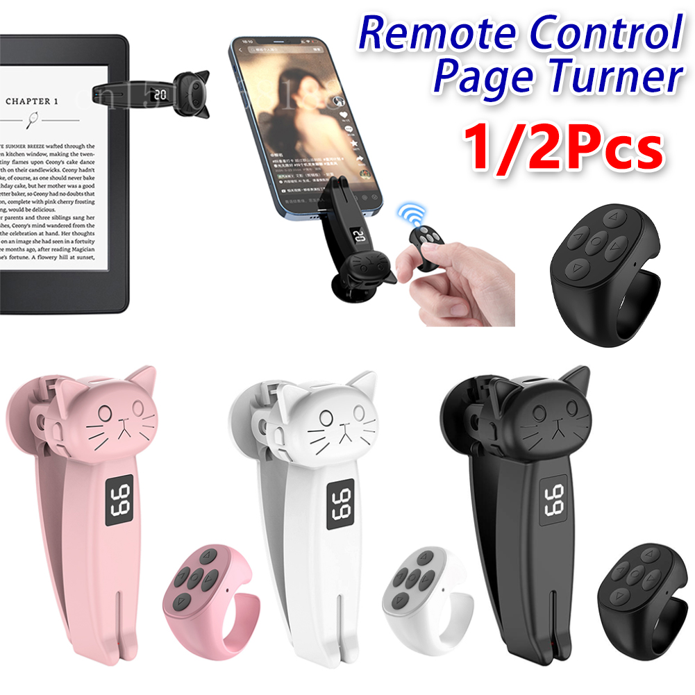RF Remote Control Page Turner Clicker for Kindle Paperwhite Oasis Kobo EReaders Finger Clicker Remote Control for tiktok