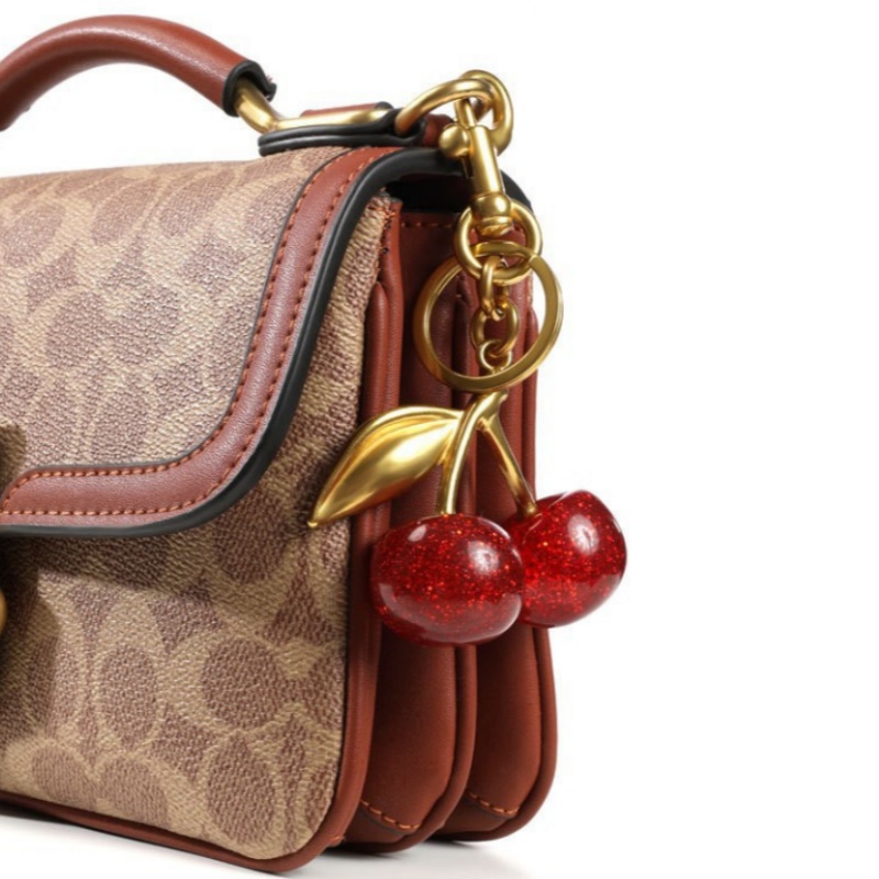 köstliche rot Kirsche Schlüssel bund Sommer Früchte Kirschen Anhänger Schlüssel Ring für Frauen Männer Schmuck Tasche Zubehör 2024