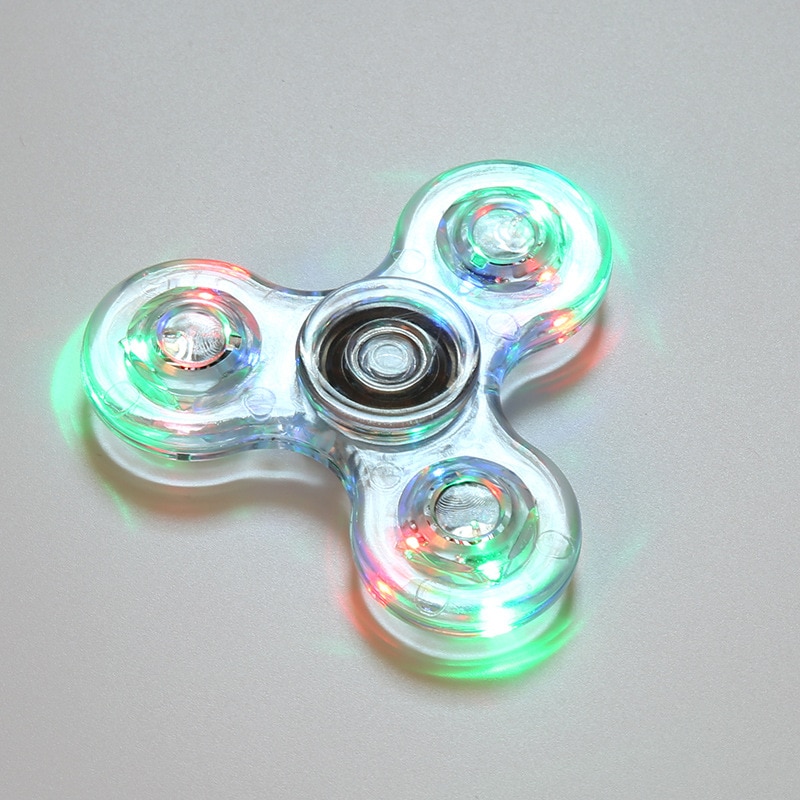 6 Kleuren Led Lichtgevende Fidget Spinner Veranderingen Hand Spinner Golw In Het Donker Stress Relief Speelgoed Voor Kids