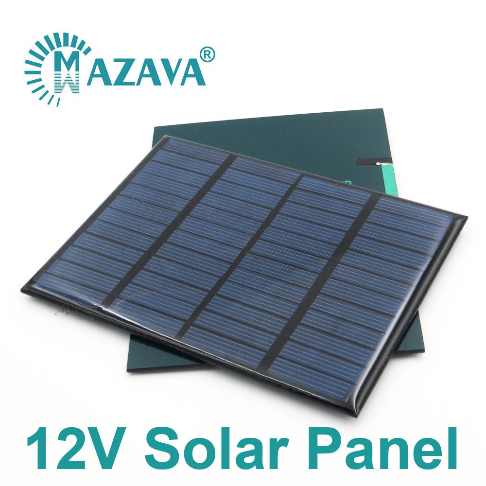 12 V 1.5 W Solar Cells 1.5 2 2.5 3 4.2 7 W Outdoor Charger 12V Battery Home Solar Panel Polycrystalline Silicon 11.1V