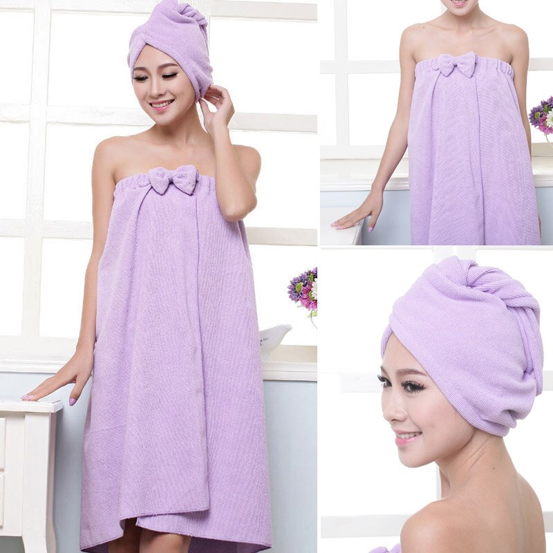 Japanese-style Cute Soft Microfiber Magic Absorbent Dry Spa Bath Towel Beach Bathrobe Towels For Women Girls TB