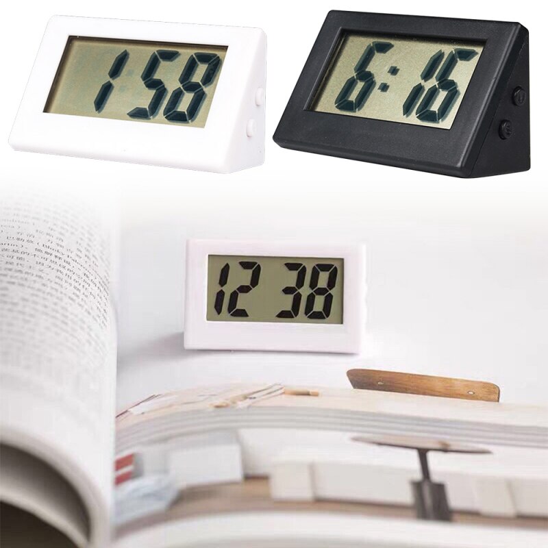 Mini Lcd Digital Uhr Schlafzimmer Einfache Kleine Elektronische Uhr Tragbare ändern Mann Große Wort Tabelle Schüler Prüfung Stumm Schreibtisch Uhr