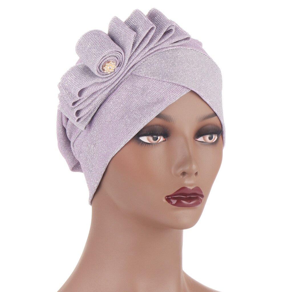 Turban à nœud papillon, casquette Hijab, musulman, prêt à porter, couvre-chef islamique, chimio, chapeau africain, été,: 6