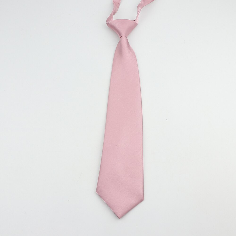 Solid Neck Tie Easy To Wear For Children Boys Girls Students Kid Rope Adjustable Ties Pink Lolita Dress Shirt Collar Necktie: 2