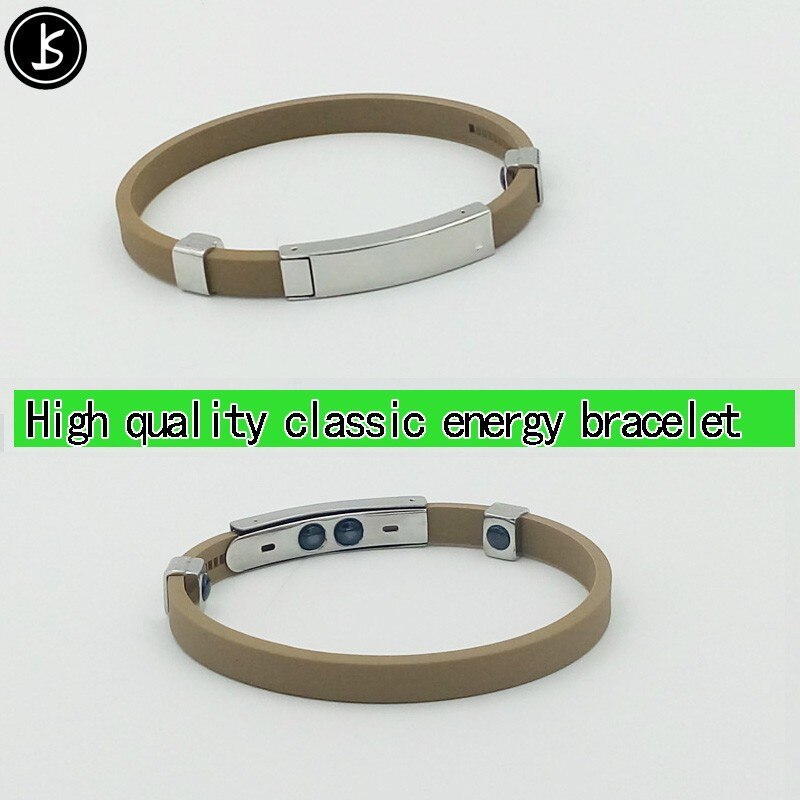 Freies verteilen edelstahl silikon klebstoff power armband mit farbe silicon gummi uhr band