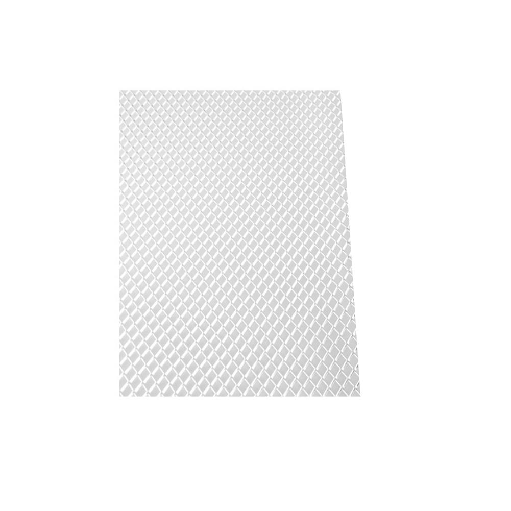 Stil aluminium bil køretøj sort krop gitter net mesh rhombus stil grill sektion tilbehør let at installere: Hvid