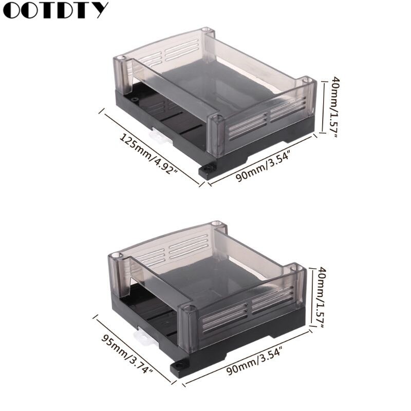 Transparent Plastic PLC Industrial Control Box Panel PLC Enclousure Case DIY PCB Shell