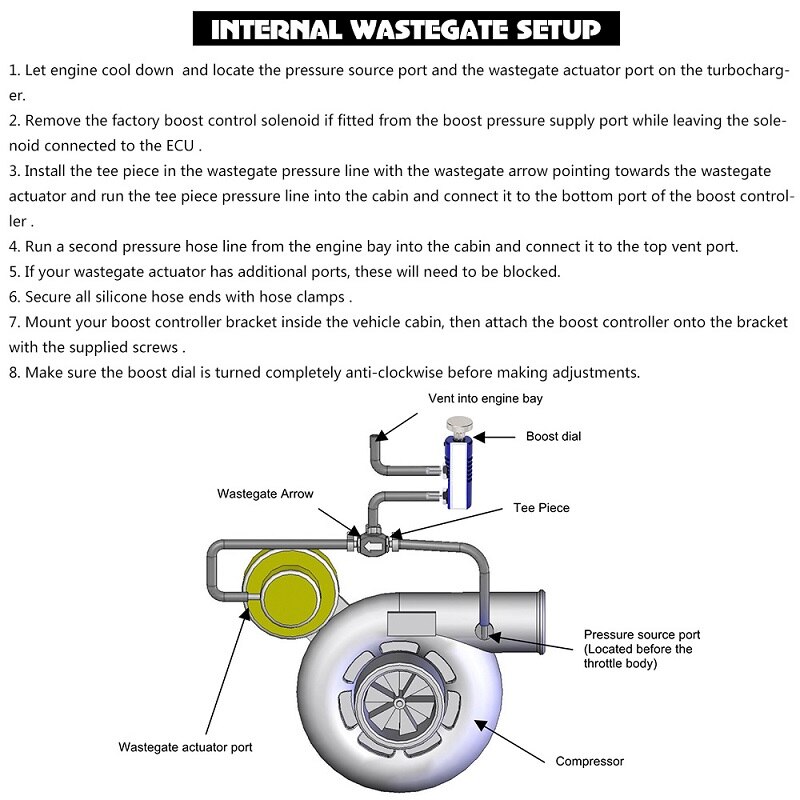Turbocharged Regulator Adjustable 1-30PSI Boostcontroller Turbocharger Manual Turbine Pressure Control Valve Universal 2020NEW