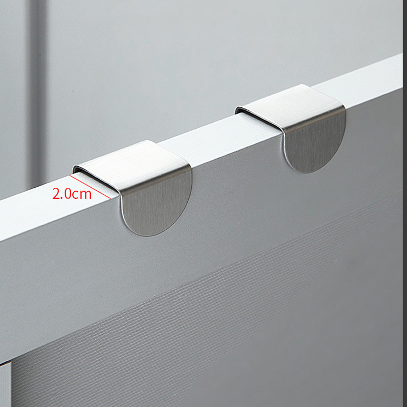 Z-förmiger Badezimmerschrank-Türhaken, Edelstahl-Tür-Rückaufhänger, Schlüsselanhänger, Kleiderhaken, Zuhause, Küchenzubehör, Organizer-Werkzeug