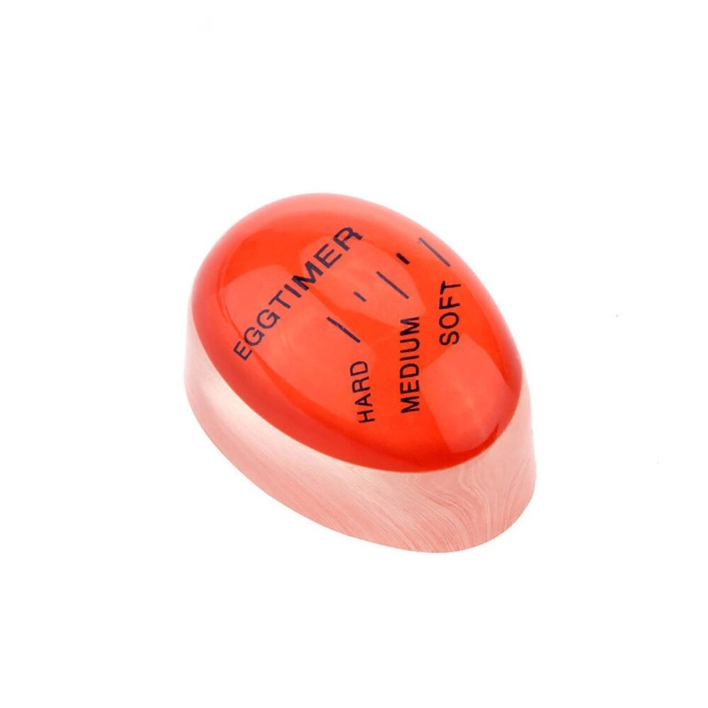 1 Color Changing Eco-Friendly Perfect Timer Yummy Soft Hard Boiled Eggs Temperature Cooking Kitchen Egg Timer Red Timer Tools: Default Title